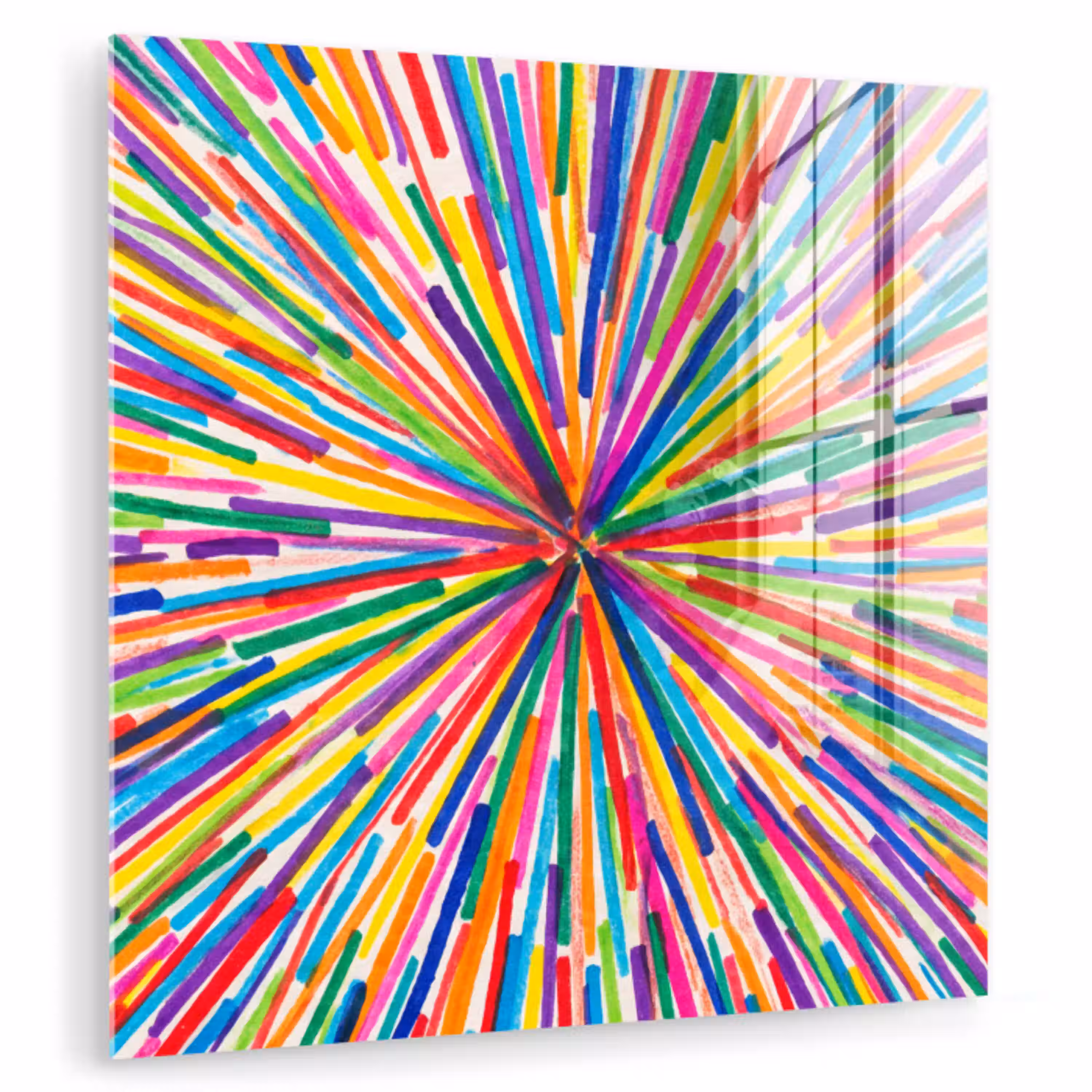 Lijnen - Kleurrijk - Abstract plexiglas 5mm klein -zzzproduct_nieuw