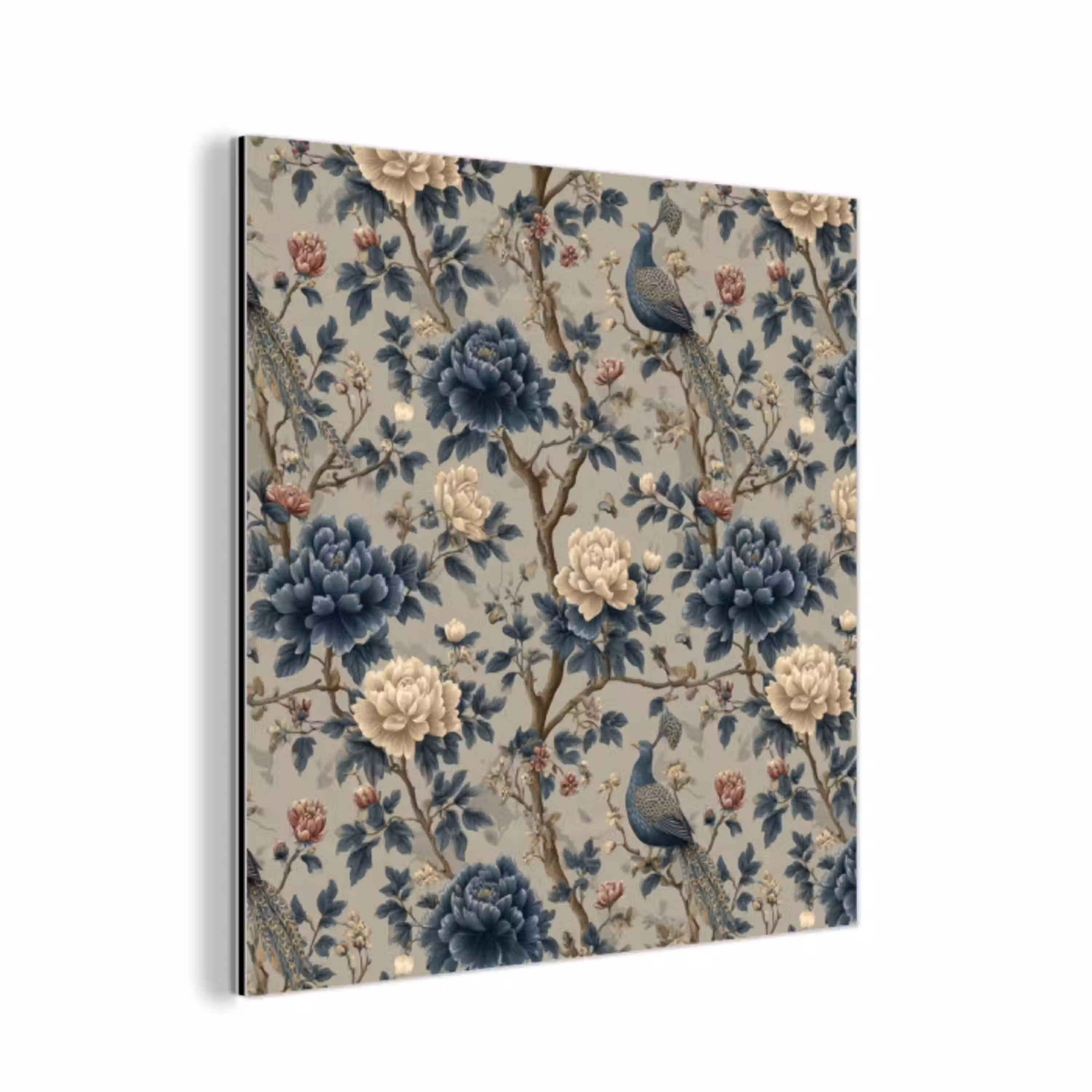 Pauw - Bloemen - Blauw aluminium wit klein 46 -3d