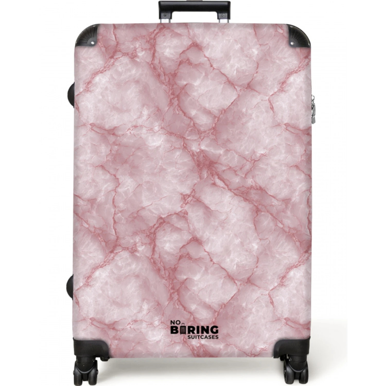 Roze - Kwartsmarmer - Aders NBS - Large koffer - Volwassenen Unisex groot -zzzzzzzzkaufland2