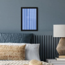 Klassiek - Strepen - Blauw fotolijst zwart zonder passe partout klein 224 -sfeer3