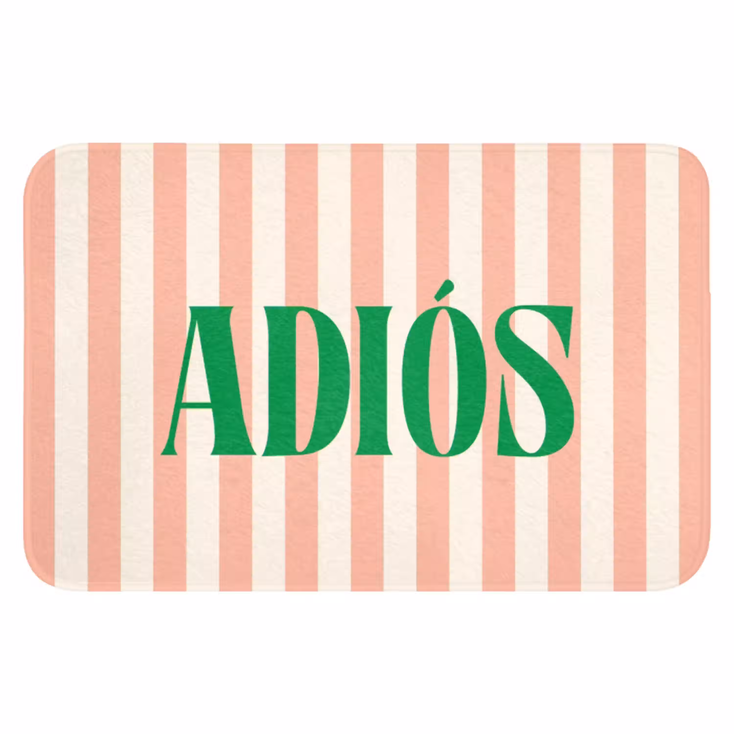 Zachtroze - Groen - Strepen - Adiós WCmat klein -3d