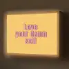 Love yourself - Roze - Geel Light Box met batterij (Wandlamp) middel -z3d_website