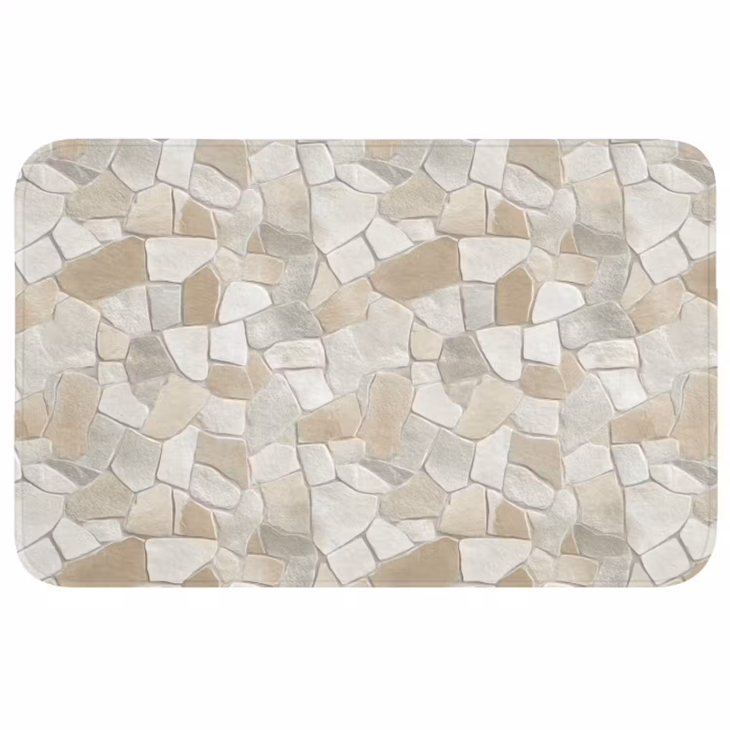 Wc Mat - MozaÃ¯ek - Stenen - Beige