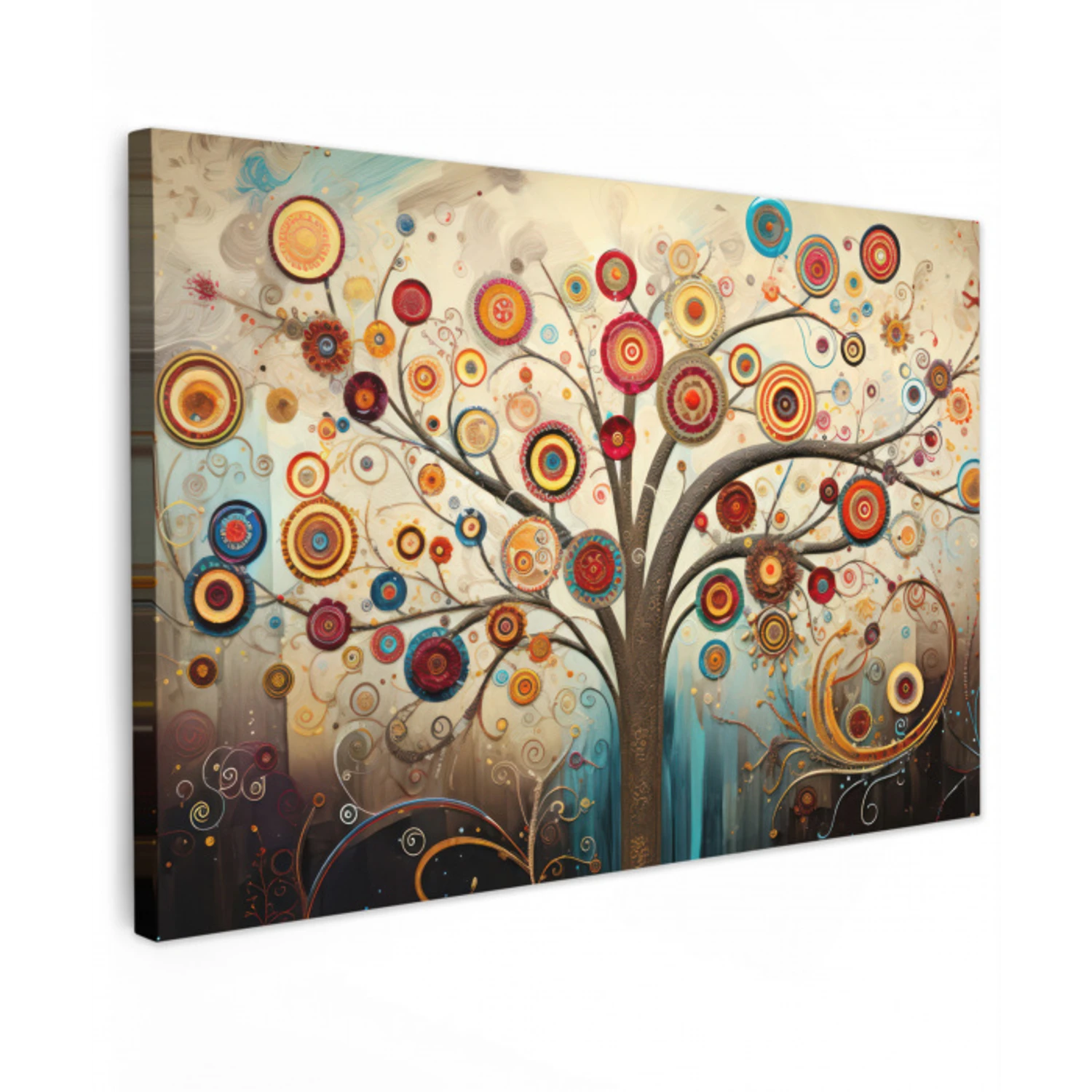 Boom - Tree of life - Kleur canvas 2cm klein -z3d