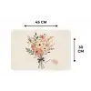 Bloemen - Quote - Beige - Lint Placemat vinyl groot -specs