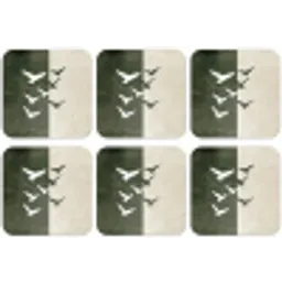 Japandi - Vogel - Groen onderzetter kurk middel -zkaufland3dotto