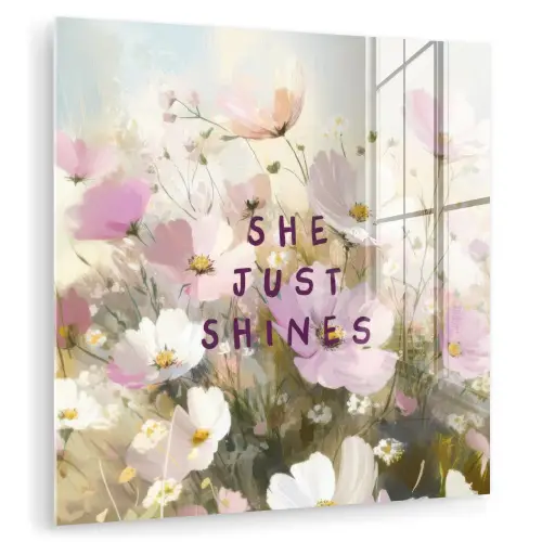 Quote - Bloemen - Schilderachtig plexiglas 5mm klein -zzzproduct_nieuw