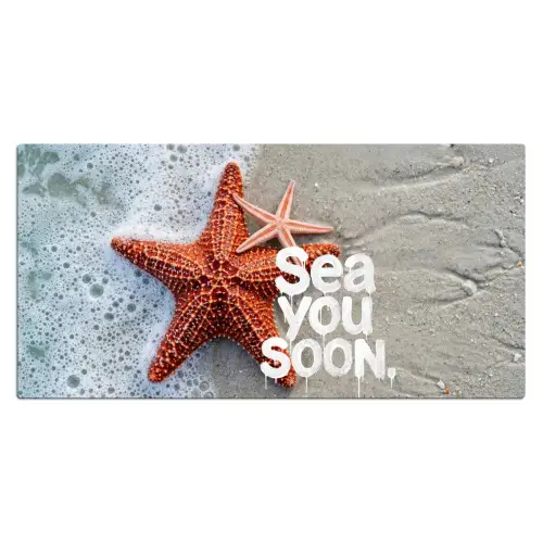 Sea you soon - Zeester - Zee Muismat XXL klein -3d_leeg
