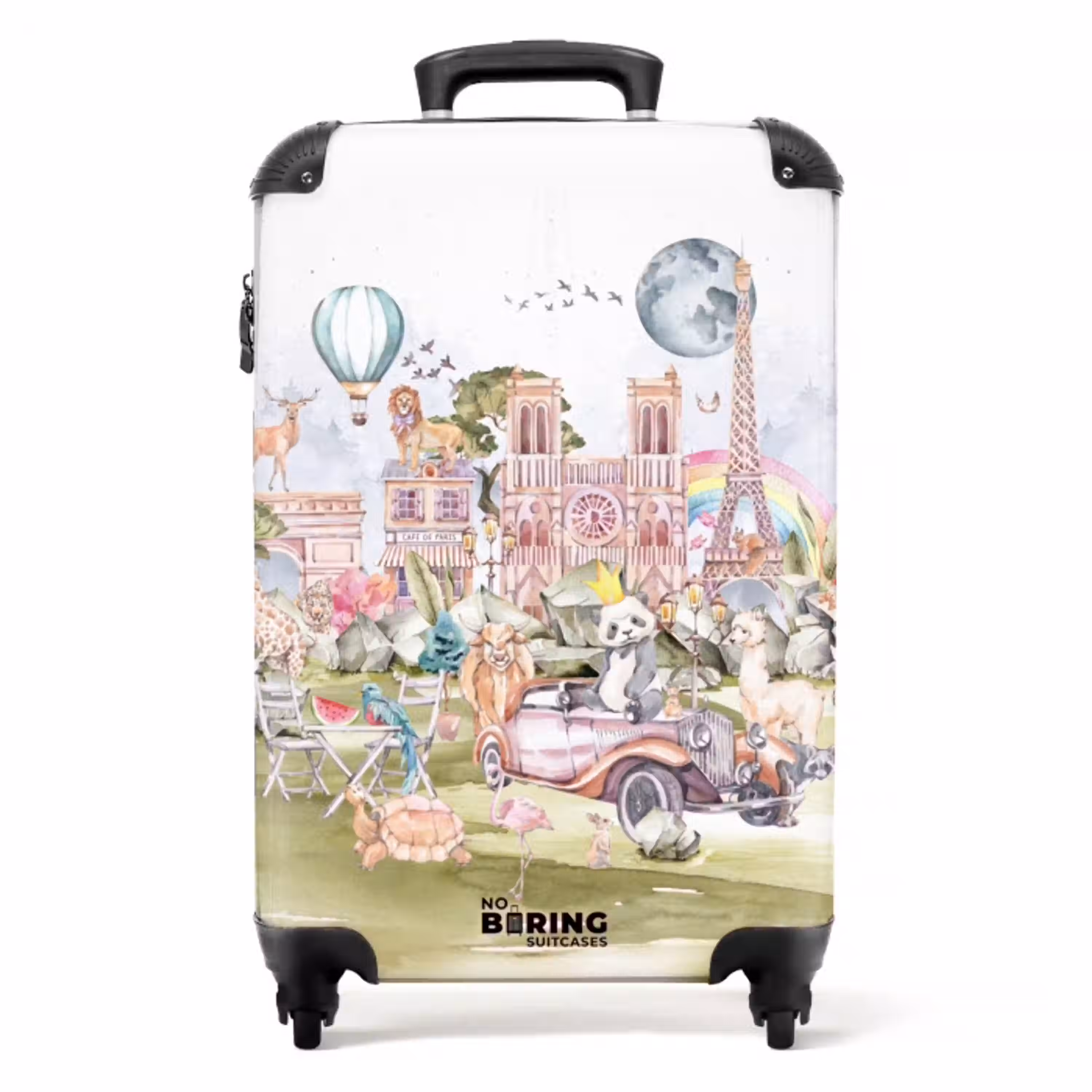Dierlijke fantasiestad NBS - Handbagage koffer - Unisex middel -productfoto_recht