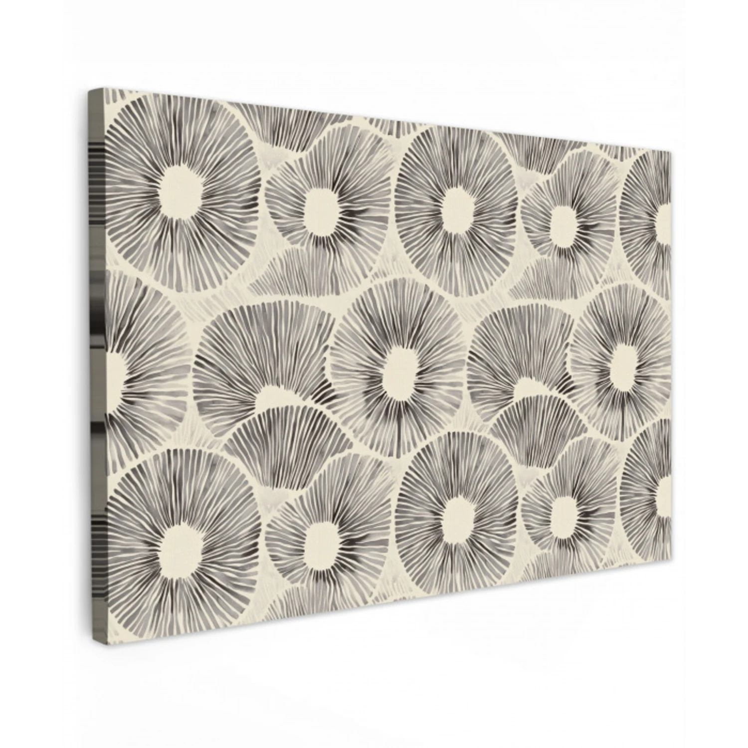 Cirkels - Patroon - Zwart canvas 2cm klein 34 -z3d