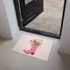 Cowboylaarzen - Roze - Boeket - Bloemen Deurmat klein -sfeer5