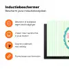 Bloemen - Ovaal - Strepen - Groen Inductie beschermer vinyl 3mm klein -zzzzzzz-td-ups