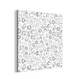 Luipaard - Motief - Grijs aluminium wit klein 46 -3d