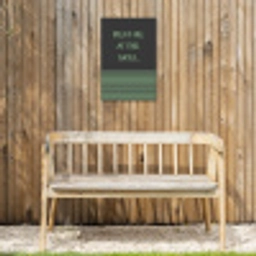 Quote - Groen - Grill - Zomer Tuinposter op houten frame 2 cm dik klein -sfeer4