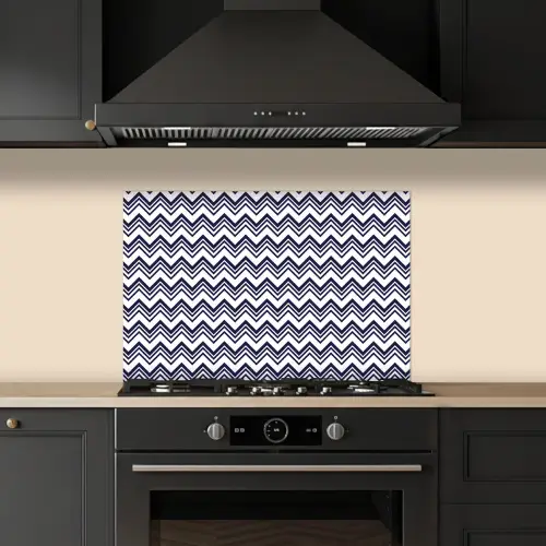 Oceaan - Golven - Blauw - Wit keuken achterwand spatscherm klein 900 -sfeer1