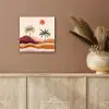 Palmbomen - Abstract - Zon - Heuvels aluminium wit klein -sfeer4