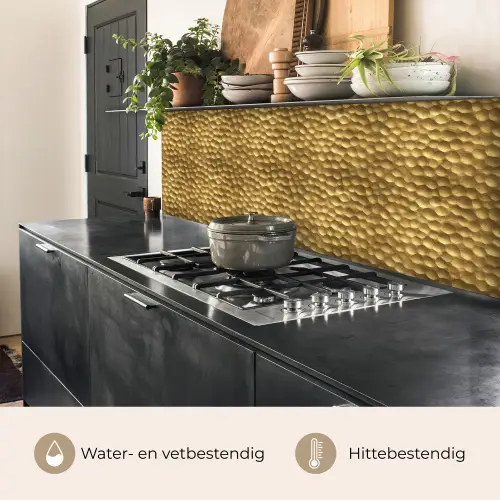 Metaal - Dynamisch - Goud keuken achterwand 2 middel 871 -usp_NL