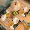 Vormen - Okergeel - Abstract Placemat vinyl groot -zzsfeer5_Kitchenyeah-website