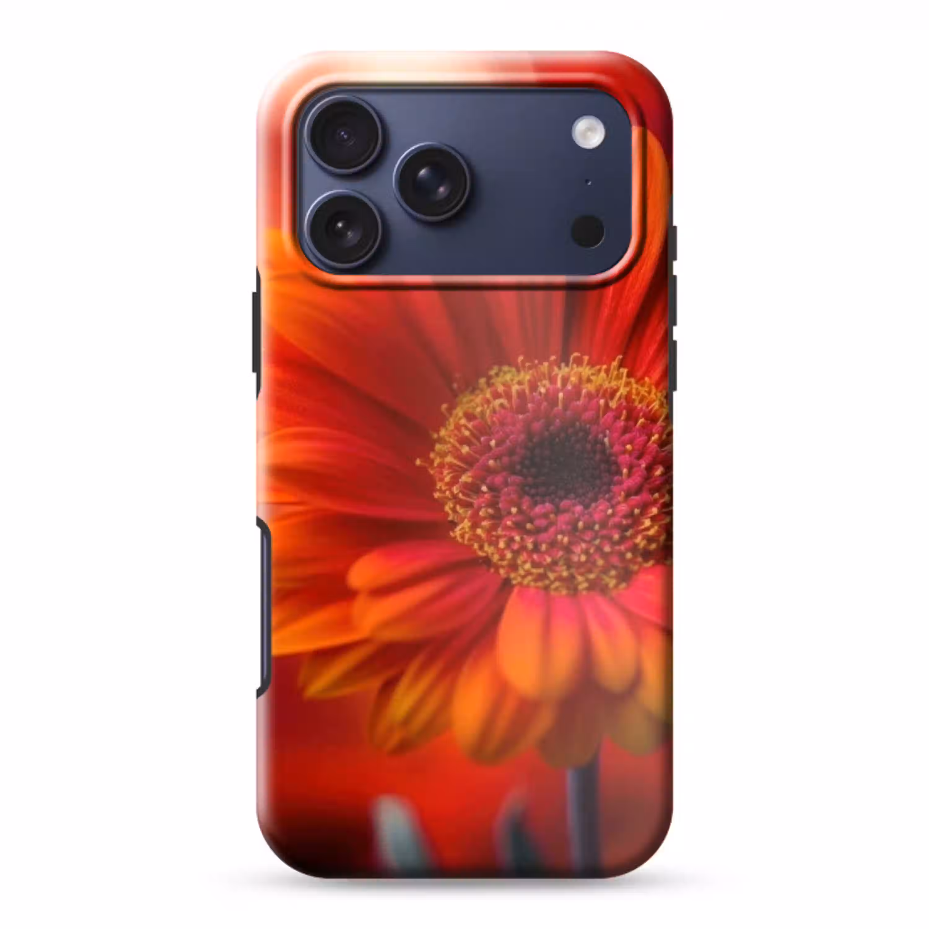 Oranje - Gerbera - Intens Toughcase MagSafe Apple iPhone 17 Pro Max klein -3d