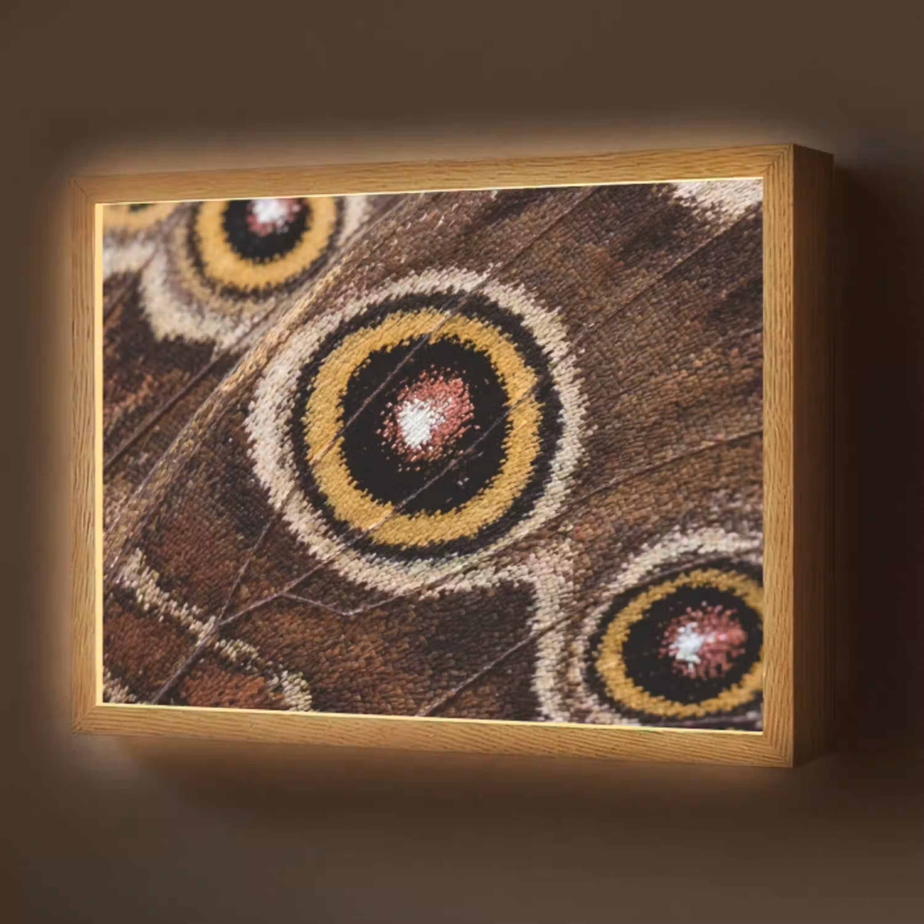 Vlinder - Vleugel - Abstract Light Box met batterij (Wandlamp) middel -z3d_website