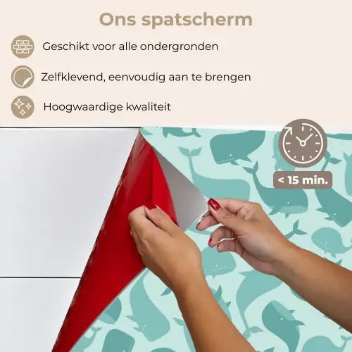 Zee - Dieren - Blauwe vinvis keuken achterwand spatscherm klein 900 -spatscherm_NL