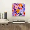 Bloemen - Kleurrijk - Bladeren aluminium wit klein -sfeer1
