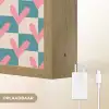 Vlakken - Hartjes - Patroon - Retro Light Box met batterij (Wandlamp) middel 907 -USP_websiteoplaadbaarNL
