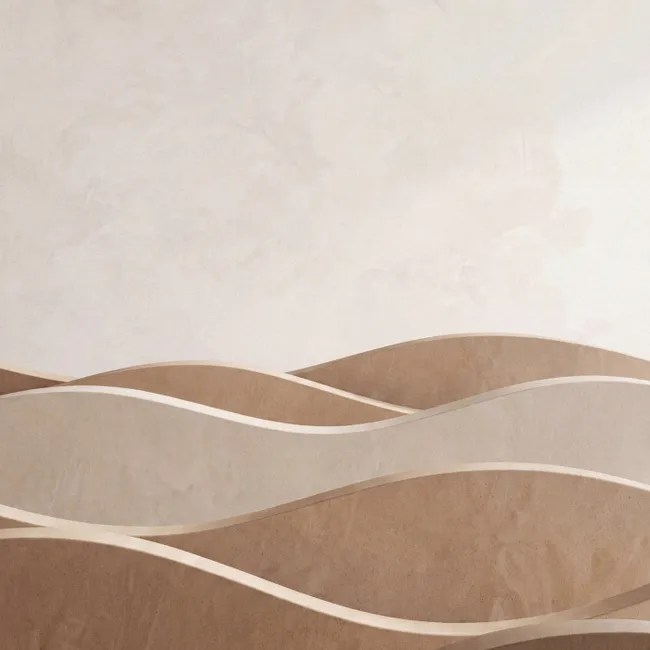 Behang - Abstract - Golven - Modern - Beige