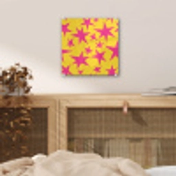 Sterren - Patroon - Roze - Geel plexiglas 5mm klein 11 -sfeer4