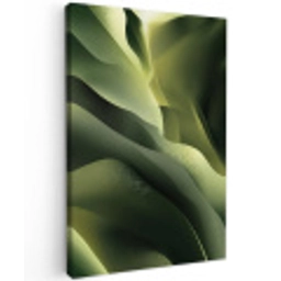 Gaming - Golven - Abstract - Heuvels - Groen Tuinposter op houten frame 2 cm dik middel -3d