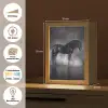 Paard - Magisch - Zwart Light Box met kabel (Tafellamp) klein -USP_websiteoverzichtDE