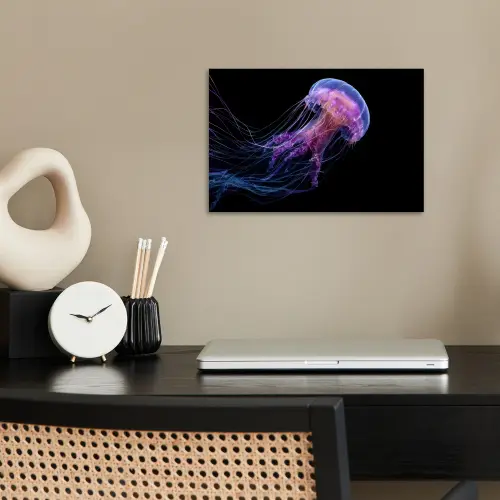 Kwal - Doorzichtig - Roze - Tentakels poster papier klein -sfeer1