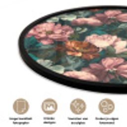 Bloemen - Schilderachtig - Patroon - Roze Fotolijst rond zonder passe partout klein 856 -closeup_NL