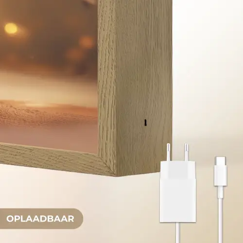 Dessert - Chocolade - Zoet - Eten Light Box met batterij (Wandlamp) middel -USP_websiteoplaadbaarNL