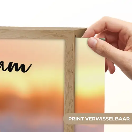 Ijsbeer - Sneeuw - Zonsopgang Light Box met batterij (Wandlamp kind) middel -USP_websiteprintNL