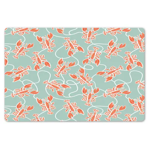 Zee - Kreeft - Groen - Oranje Placemat vinyl groot 368 -zzsfeer1_Kitchenyeah-website