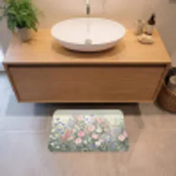 Bloemen - Tuin - Natuur - Kleurrijk Badmat klein -sfeer1