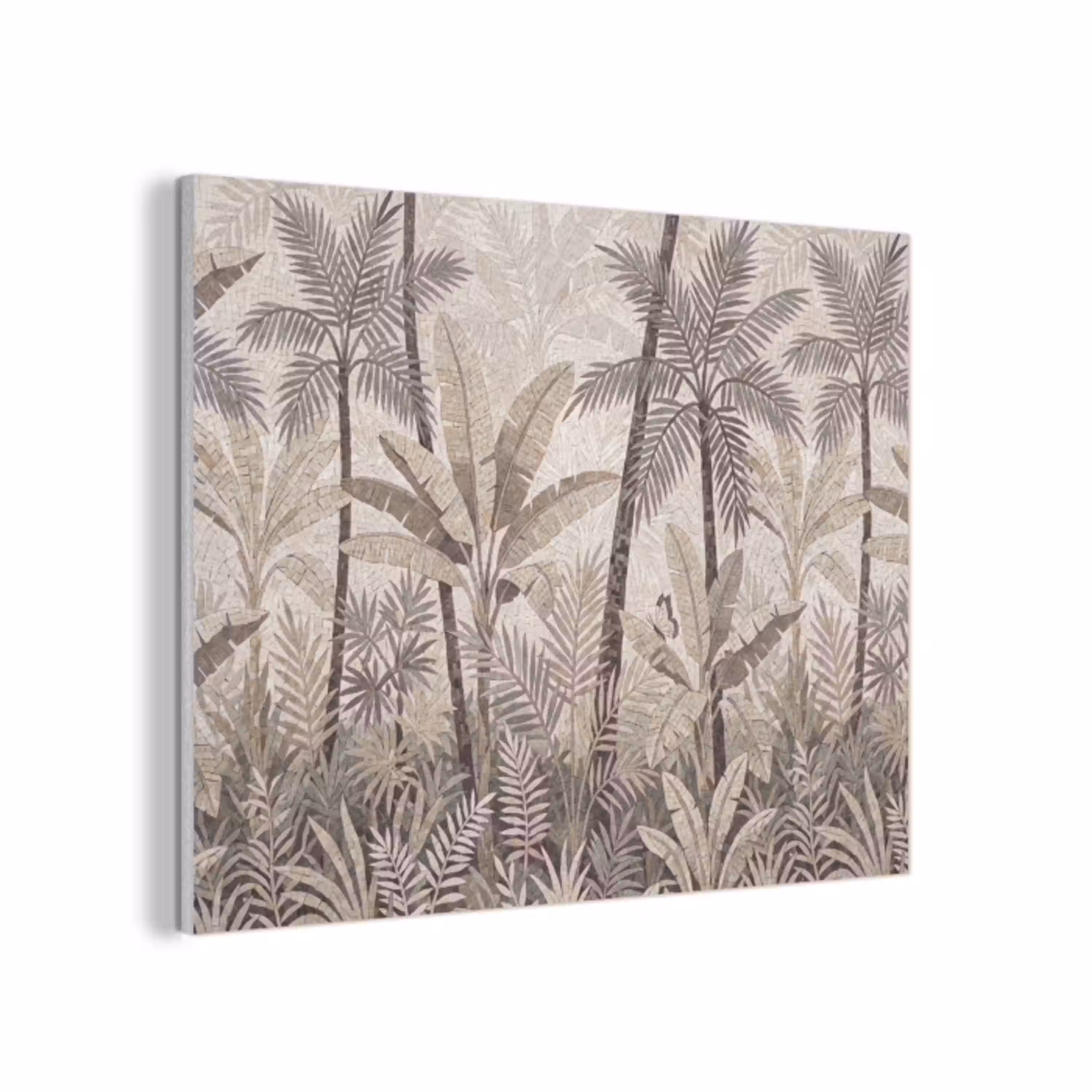 Natuur - Bladeren - Landschap - Mozaïek - Beige PET vilt klein -3d