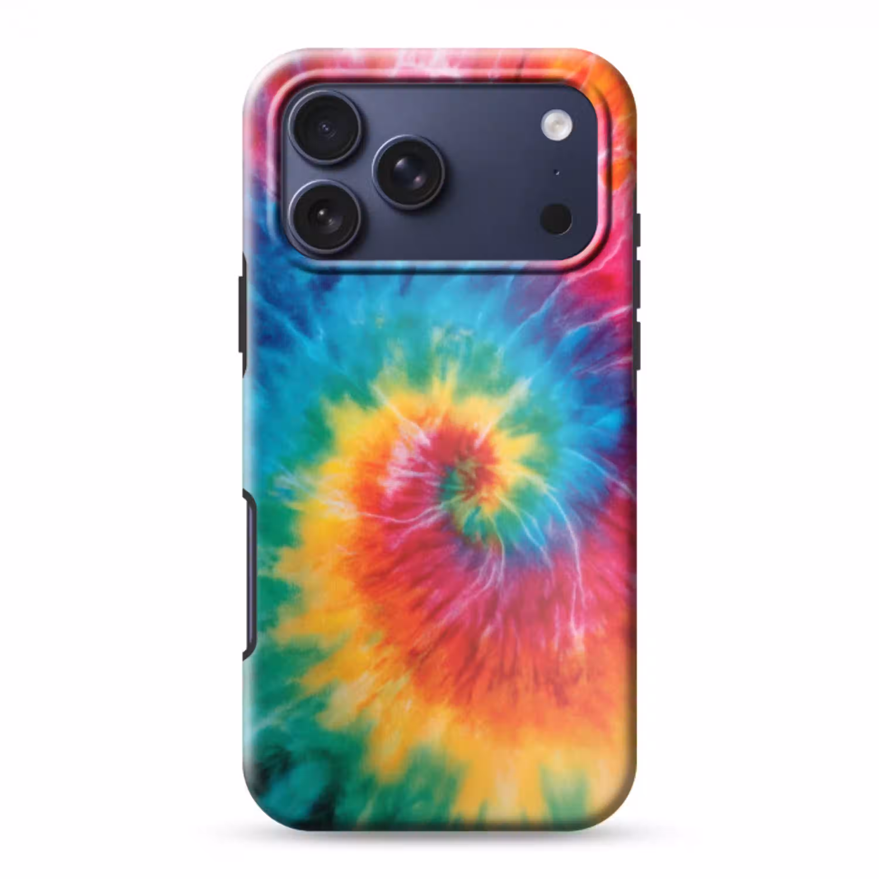 Regenboog - Tie dye - Kleurrijk - Blauw Toughcase MagSafe Apple iPhone 17 Pro Max klein -3d