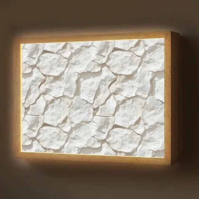 Lightbox - Structure - Rock - White