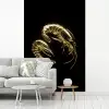 Garnalen - Zwart - Goud - Dieren fotobehang vinyl groot -woonkamer