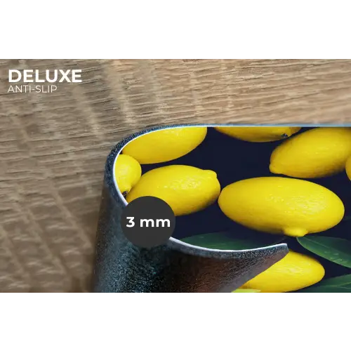 Gele - Citroenen - Druppels - Fruit Placemat vinyl groot 368 -closeup