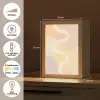 Golvende vormen - Abstract - pastel Light Box met kabel (Tafellamp) klein -USP_NL