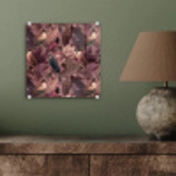 Vogels - Bladeren - Roze plexiglas 5mm klein 11 -sfeer3