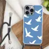 Vogels - Wit - Patroon Hoesje iPhone 16 Pro Max met koord klein -sfeer4