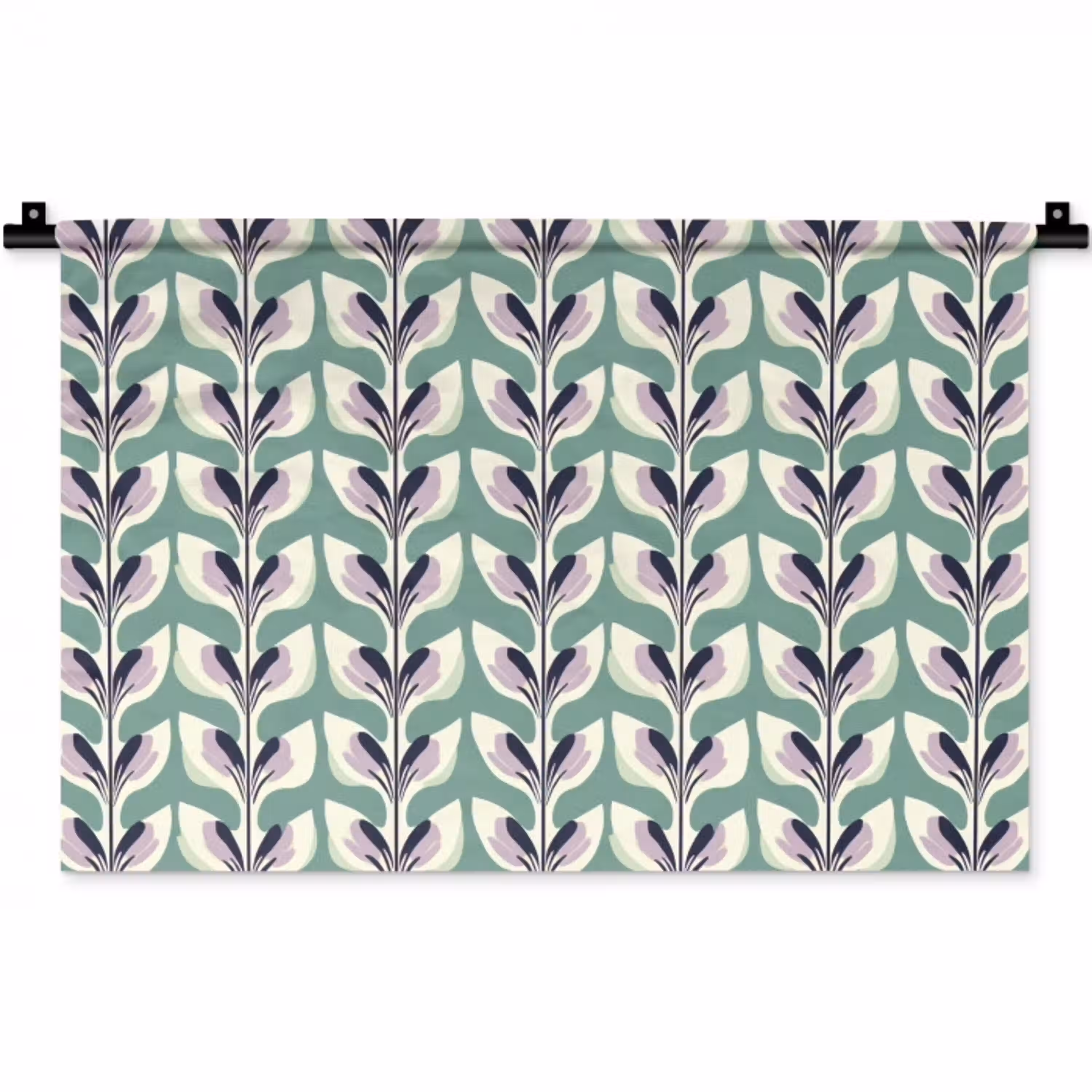 Retro - Modern - Groen Wandkleed katoen klein 269 -zz3d