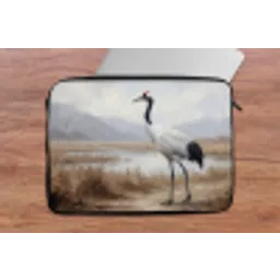 Kraanvogel - Natuur - Realistisch laptophoes neopreen klein -tafel