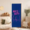 Brutaal - Grappig - Blauw deurposter klein -sfeer2