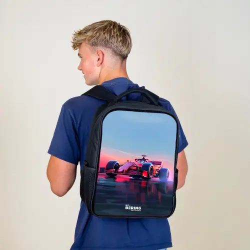 Rode racer Rugzak - Zwart middel -sfeer8