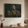 Panda - Hoed - Bril - Pak Textielframe zwart klein -sfeer3